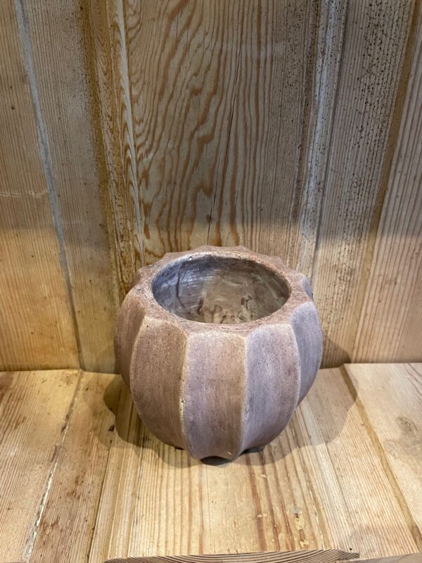 Rustik krukke i lys lyserød-beige lille - Image 2