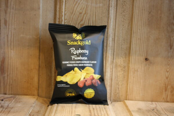 Snack gold, Spanske Gourmet chips m. Hindbær - 40gr.